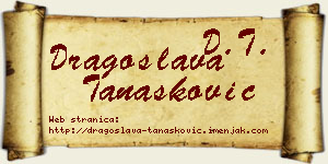 Dragoslava Tanasković vizit kartica